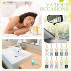20 Pcs Inspirational Gifts Bulk Empty Glass Car Air Freshener Diffuser Hanging Employee Appreciation Thank You Gifts for Staff Coworker Office Nurse Teacher Volunteer Hanging Decor
