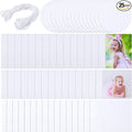 25 Pieces Sublimation Air Freshener Blanks Sheets Car Freshies Supplies Starter Kit Diy Felt Scented Sheet with Elastic Rope for Car Interior Use and Decor, 4 Styles