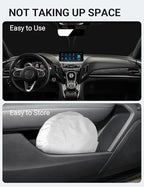 Proadsy Windshield Sun Shade Custom Fit Acura RDX 2019-2024 2025 2026 4-Layer Foldable Front Sunshade Protector Sun Visor Blocks UV Rays Keep Car Cooler