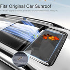 Car Sunroof Sunshade Compatible with Tiguan Accessories 2010-2017, One-Piece Glass Roof Sun Shade, Foldable Car Sunshade Roof, Sunroof Cover, Sun UV Protection