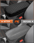 Shademax Center Console Cover for Nissan Kicks S SV SR 2025 2026 Accessories, Kicks Armrest Cover Center Console Cushion Pad Leather Middle Console Arm Rest Seat Box Lids Protector