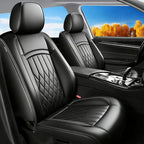 Fit for Sonata Car Seat Covers Compatible with Hyundai Sonata 2004-2025 2026 - Waterproof Breathable Leather Automotive Seat Cushions Protector, Airbag Compatible,Full Set 5 Seats(Black