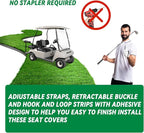 Universal Club Car DS Golf Cart Seat Covers Dress UP Older Golf Cart, Durable Breathable Material Front and Back Seat Cover Fit for ds, Club Car DS Seat Covers Front and Back, Black