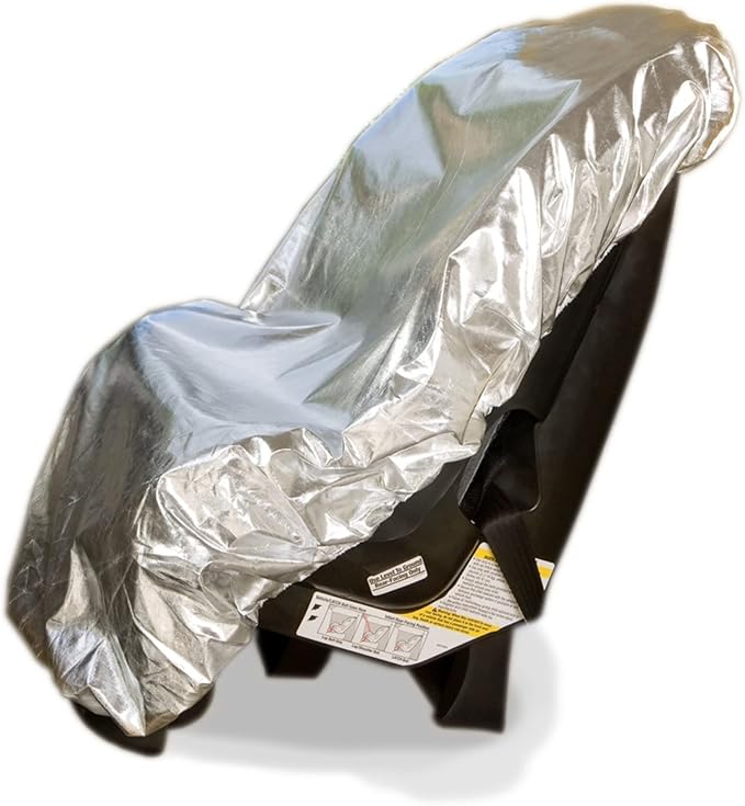 Mommy’s Helper Car Seat Sun Shade Cover – Heat Reflective Car Seat Sun Protector for Baby & Toddler – Universal Fit Carseat Cover for Summer – Blocks Sun & UV to Help Reduce Heat Buildup