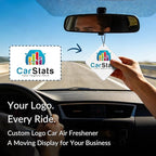 10-1000 Pcs Custom Air Fresheners with Picture - Personalized Photo/Logo/QR Code/Text, Bulk Promotional Car Gifts for Business Branding Events (A7-Diamond）