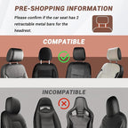 Car Headrest Pillow, Thickened Memory Foam Road Pal Headrest, Neck Support Pillow, 180° Adjustable Car Headrest, U- Shaped Design, Travel Car Sleeping,Suitable for Kids and Adults (Black)