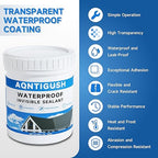 21oz Transparent Waterproof Sealant Coating Invisible Waterproof Agent, Waterproofing Adhesive for Roofs, Walls, Bathroom, Shower, Wood, Indoor & Outdoor Water Proof Clear Paint Sealer 600g