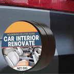 Interior Auto Repair Compound, Car Trim Renovation Paste, Gentle Car Dashboard and Door Panel Restorer, Steering Wheel and Armrest Cleaner Tool, Leather Seat Renovation Paste with Easy Application