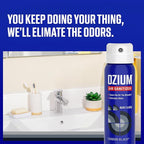 Ozium 3.5 Oz. Air Sanitizer & Odor Eliminator for Homes, Cars, Offices and More, Carbon Black Scent, 2 Pack