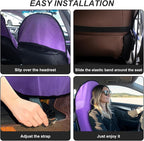 Waterproof Sweating Car Seat Cover for Post Gym Workout, Running, Swimming, Beach and Hiking, Universal Fit Non-Slip Bucket Seat Protector for Cars SUV Trucks, Machine Washable (Purple)