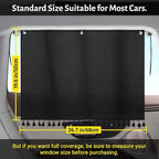 Car Window Shades with Tassels, 2pcs Car Sun Shades for Side Windows Suction Cups Screen Privacy Blackout Curtain for Baby, Sun Glare Cover/UV Heat Blocker
