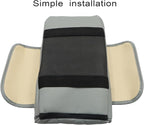 Priprilod Gray Car Center Console Armrest Pillow, Memory Foam with Cup Holder and Cell Phone Holder, Multifunctional Car Center Console Organizer, Universal Fit for Most Car Interior Accessories