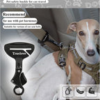 Dog Seat Belt Clip Universal Dog Car Restraint - Portable Vehicle Seatbelt Harness for Pet Car Travel(Purple)