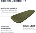 Sea to Summit Camp Plus Self-Inflating Foam Sleeping Mat for Camping, Rectangular - Large (79 x 25 x 3 inches)