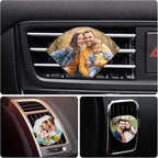 Personalized Photo Crystal Car Vent Clip,Fresh Scented Car Vent Clip with Photo Car Accessory,Customized Photo Vent Clip,Dad's Day for Dad's Husband