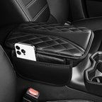 Center Console Cover Fit for Highlander Scratch & Wear Resistant Waterproof Middle Console Cover with 2 Storage Bags(Black)