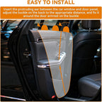 Dog Car Door Protector, 2 Pack Waterproof Scratchproof Nonslip Durable Protector, Thickened Door Panel Covers, Protects Doors from Dog Scratching Fit for Car/SUV/Truck (Black, XL)