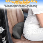 Mandark Car Seat Cushion, Memory Foam Vehicle Driver Seat Pad for Back & Sciatica Pain Relief, Comfortable Lumbar pillow for Driving, Office Chair, Wheelchair, Universal for SUV, Truck, RV (Dark Gray)