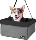 JESPET & GOOPAWS Dog Booster Seats for Cars, Portable Dog Car Seat Travel Carrier with Seat Belt for 24lbs Pets