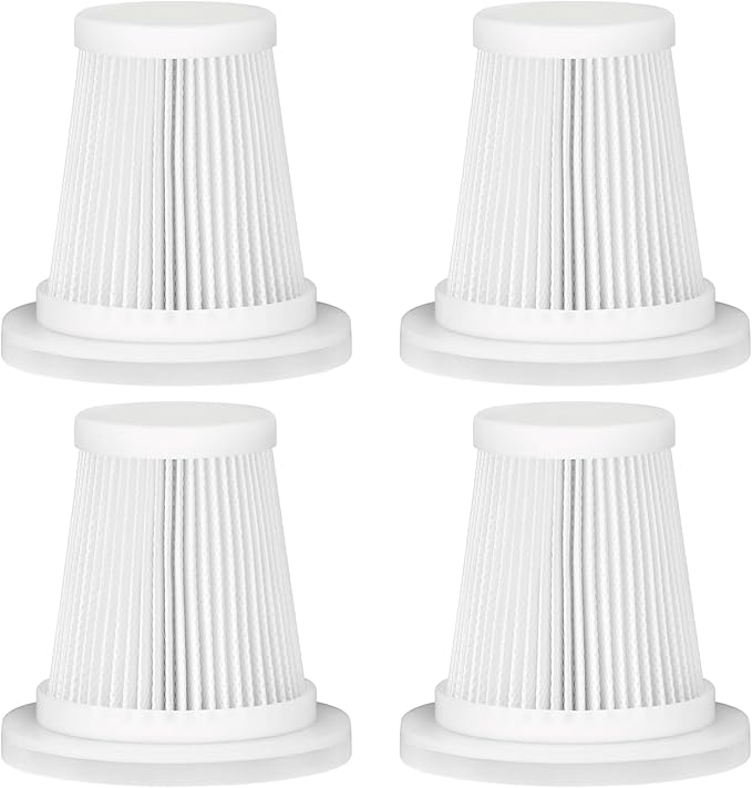 Replacement Filter Compatible with JIXINMIYUE HX-606 & A9life SY01-Q8 Car Vacuum Portable Cordless Handheld Vacuum Cleaner Filter-4Pack