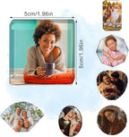 Custom Crystals Car Air Vent Clip with Photo Personalized Picture Car Air Freshener Clips Interior Car Accessories Decoration for Men Women