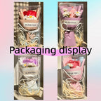 Cute Car Air Freshener Vent Clips - Flower Vent Clips with Magnetic Mini Dried Flower Bouquet, Dashboard Decor for Women, Car Decorations Interior & Wedding Gifts (white, 5.9 inches)