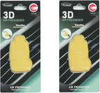 FH Group Air Freshener Vent Clips, Mini Car Seat Covers Design, (Vanilla Scent)-2PK
