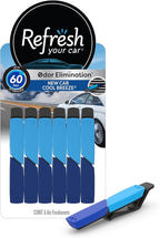 Refresh Your Car! Vent Air Freshener (New Car /Cool Breeze Scent, 6 Pack)