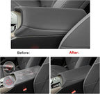 SXCY for 2025 2026 BMW X3 Armrest Cover for 2025 2026 BMW X3 (30 / M50 xDrive) Accessories 2025 2026 X3 Center Console Cover 2025 2026 X3 Middle Console Cover (Thin Cover with Black Line)