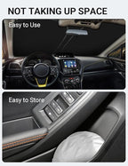 Proadsy 2026 Upgrade Front Windshield Sun Shade Foldable Sunshade Protector Custom Fit 2018-2025 Crosstrek 2.0i Premium Limited Wagon Accessories