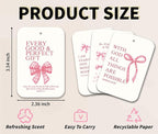 Pink Bow Car Fresheners, 4pcs Christian Car Accessories Interior, Mirror Decor For Women, Air Freshener Hanging For Bathroom Dorm Books Bedroom Drawer, Pink Girly Accessories Gifts For Girls -03
