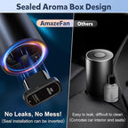 2025 Upgraded Smart Car Air Freshener Diffuser, New Car Smell Air Freshener Long Lasting, Auto On/Off, Adjustable Modes, Car Scent with 8 Ambient Lights, Car Diffusers for Essential Oil-Sea Breeze