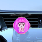 Pink Bunny Car Air Freshener with 6-Color Auto Light Up & 4 Scented Replacements Tablets – Light Scent, Decorative Auto Accessories, Cute Easter Decorations, Mother's Day and Father's Day Small Gift