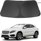 Windshield Sun Shade Custom Fit for 2015-2020 Mercedes Benz GLA Accessories Foldable Sunshade Sun Blocker Protect Car from Sun Rays & Heat Damage Keep Car Cooler