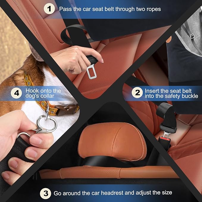 Elevated Dog Cat Car Safety Seat (Thickened Version)