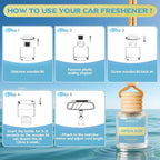 Car Air Freshener Diffuser Hanging, Open Air Fragrance Oil
