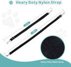 2Pcs Metal Straps of Dog Car Seat Cover,Metal Straps for Dog Car Seat Cover,Adjustable Replacement Dog Car Seat Belt