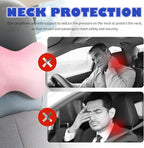 2PCS Car Headrest Pillow,Soft & Comfortable Car Neck Pillow for Driving Fatigue Relieve,All-Season Universal Cars Head Rest Pillows Automotive Interlor Accessorles for Cars (Pink/2PCS)
