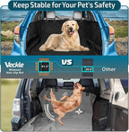 Veckle SUV Cargo Liner for Dogs with Side Flaps, Large (54" x 93") Water Resistant Trunk Cover, Non-Slip Pet Area Protector with Bumper Flap, Universal Fit for SUVs Sedans Vans, Black