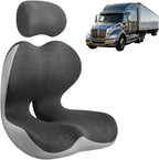Truck Seat Cushion for Long Driving, Cushion for Car Seat Driver for Comfort, Made of Memory Foam, for Tailbone, Back, and Sciatica