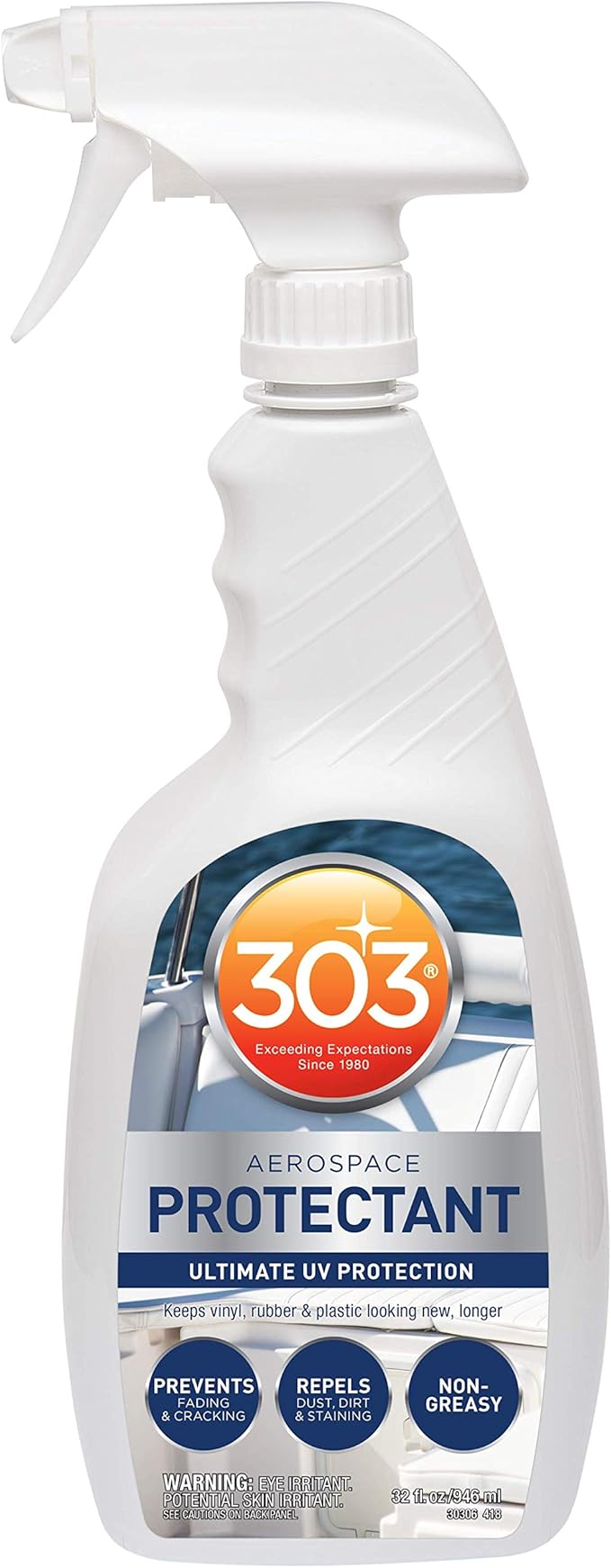 303 Products Marine Aerospace Protectant – UV Protection – Repels Dust & Leather 3-In-1 Complete Care - Cleans, Conditions, & Protects - Helps Prevent Fading & Cracking