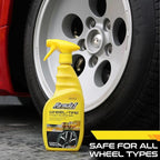 Formula 1 Wheel & Tire Cleaner - Removes Brake Dust and Dirt, Quickly Shines Rims & Tires, Safe for All Cars, Trucks, and Motorcycles (23 oz)