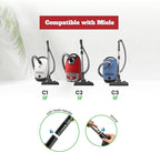 For Miele Vacuum Cleaner Attachments for Carpet, Tile Hard Floors, Dryer Vent, Corner, Car Detailing -Horsehair Hardwood Floor Brush, Flexible Crevice Tool & More Compatible with Miele C1 C2 C3