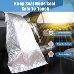 Car Seat Sun Shade Cover Cooling for Baby Car Seat Belts 20% Wider Coverage Summer Car Travel Accessory