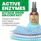 Uncle Todd's Shoe Deodorizer Spray - Proven & Powerful Enzyme Formula Spray for Shoe Odor Elimination in All Footwear (Mountain Fresh)