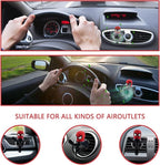 Car Air Freshener Cute Cartoon Hero Pilot Car Diffuser Rotating Propeller Automotive Air Outlet Fan Creative Car Perfume Decoration Men Cool Car Accessories