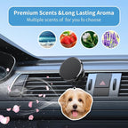 Personalized Photo Car Air Freshener – Custom Double-Sided Print – Fresh Linen Scent – Eco-Friendly, Long-Lasting Fragrance – For Family, Friends, Lovers (Crop)