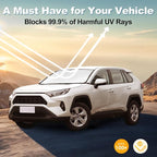 for 2019-2026 Toyota RAV4 - Premium Sunshade for Ultimate Heat & UV Protection, Foldable Front Windshield Sun Shade for SUV Crossover, TRD Off-Road, LE XLE XSE Hybrid Adventure Accessories
