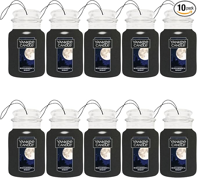 Yankee Candle Paper Car Jar, Midsummer's Night (Pack of 10)
