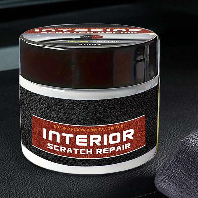 Dashboard Restorer for Car Interior, Sturdy and Long-Lasting Finish, 100g, UV Protection Dashboard Wax, Car Scratch Repair Kit, UV Protection and Anti-Fade Formula, for Daily Use Or Resale Value